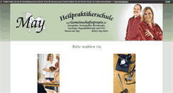Desktop Screenshot of heilpraktikerschule-may.de