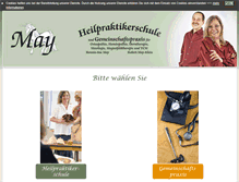 Tablet Screenshot of heilpraktikerschule-may.de